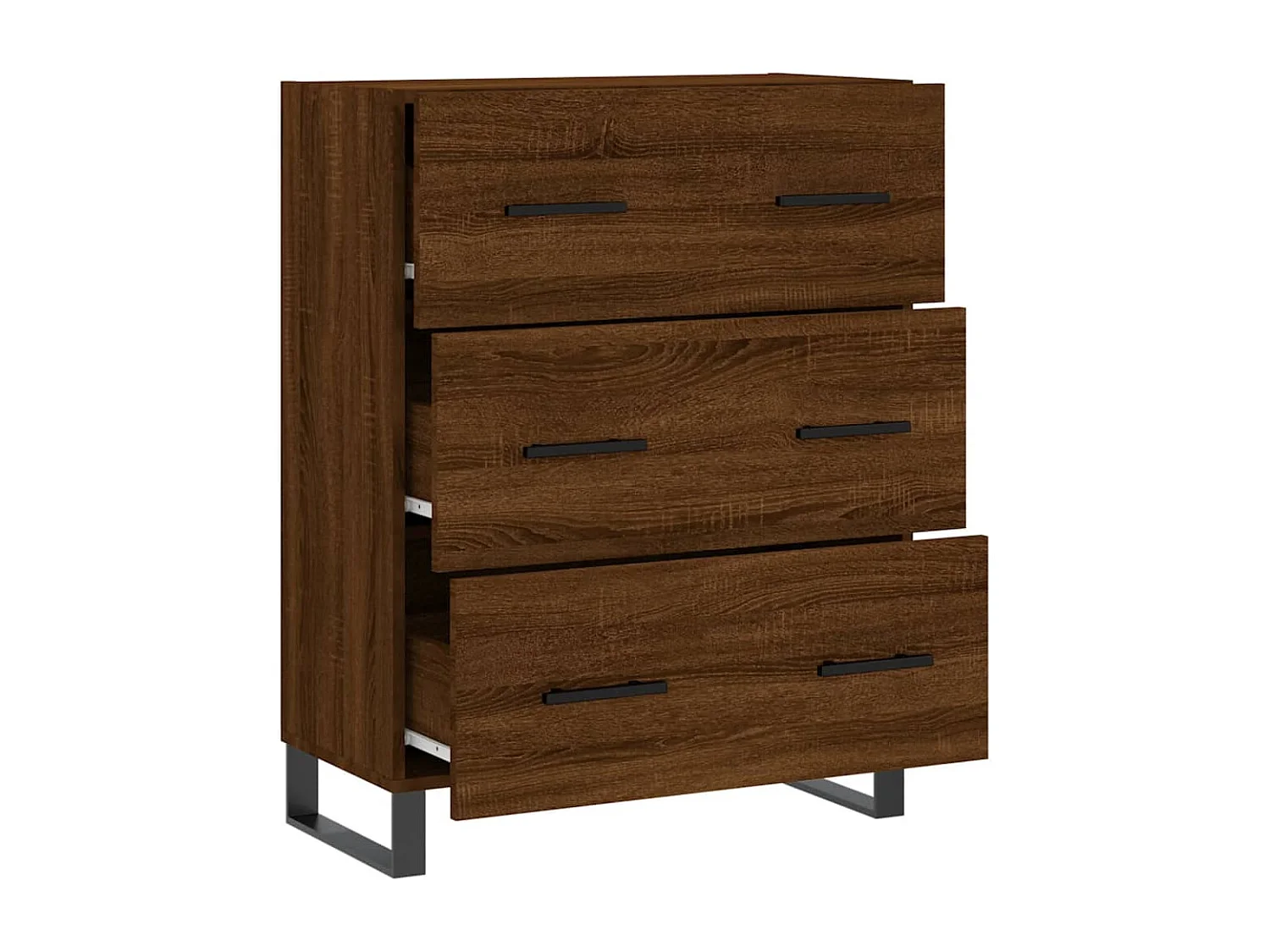 Sideboard Braun Eichen-Optik 69,5x34x90 cm Holzwerkstoff