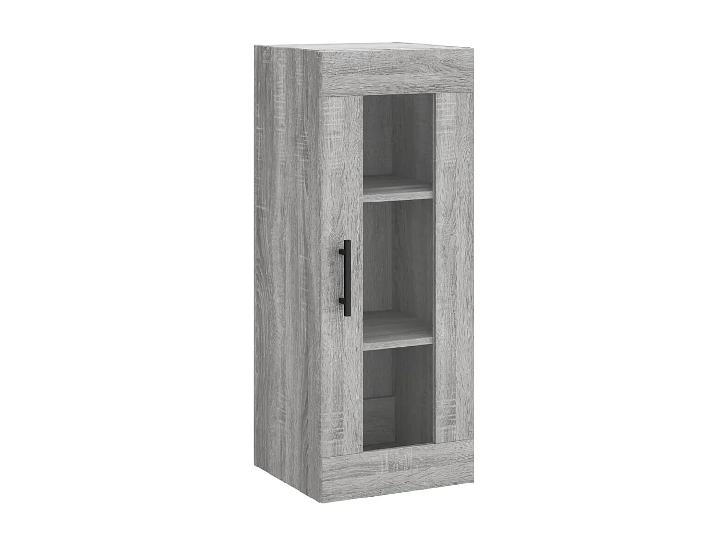 Credenza Grigio Sonoma 34,5x34x180 cm in Legno Multistrato