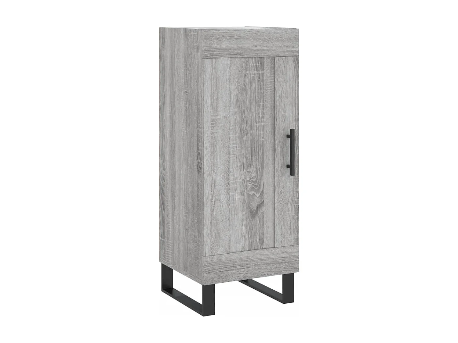 Credenza Grigio Sonoma 34,5x34x180 cm in Legno Multistrato
