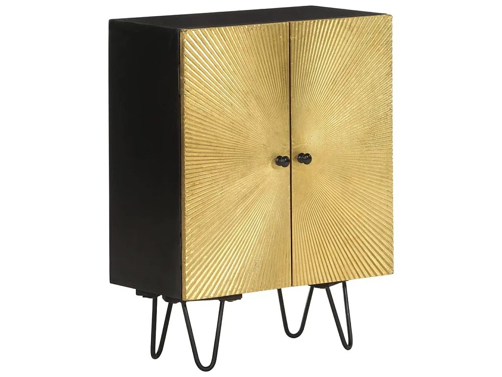 Credenza 55x30x75 cm in Legno Massello di Mango