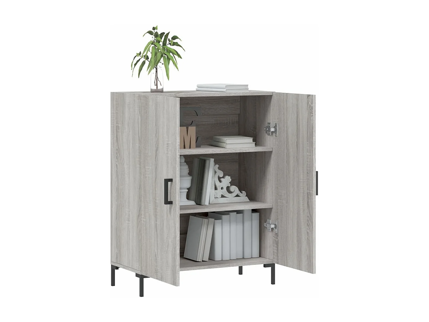 Buffet sonoma gris 69,5x34x90 cm bois d'ingénierie