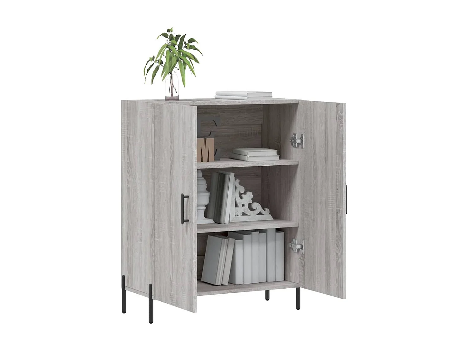 Sideboard Grau Sonoma 69,5x34x90 cm Holzwerkstoff