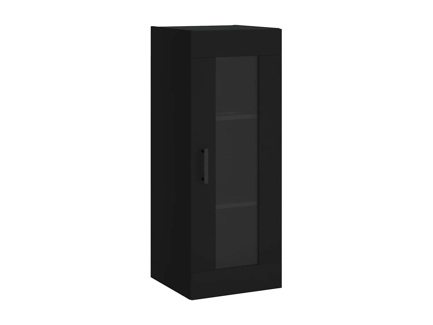 Buffet haut Noir 34,5x34x180 cm Bois d'ingénierie