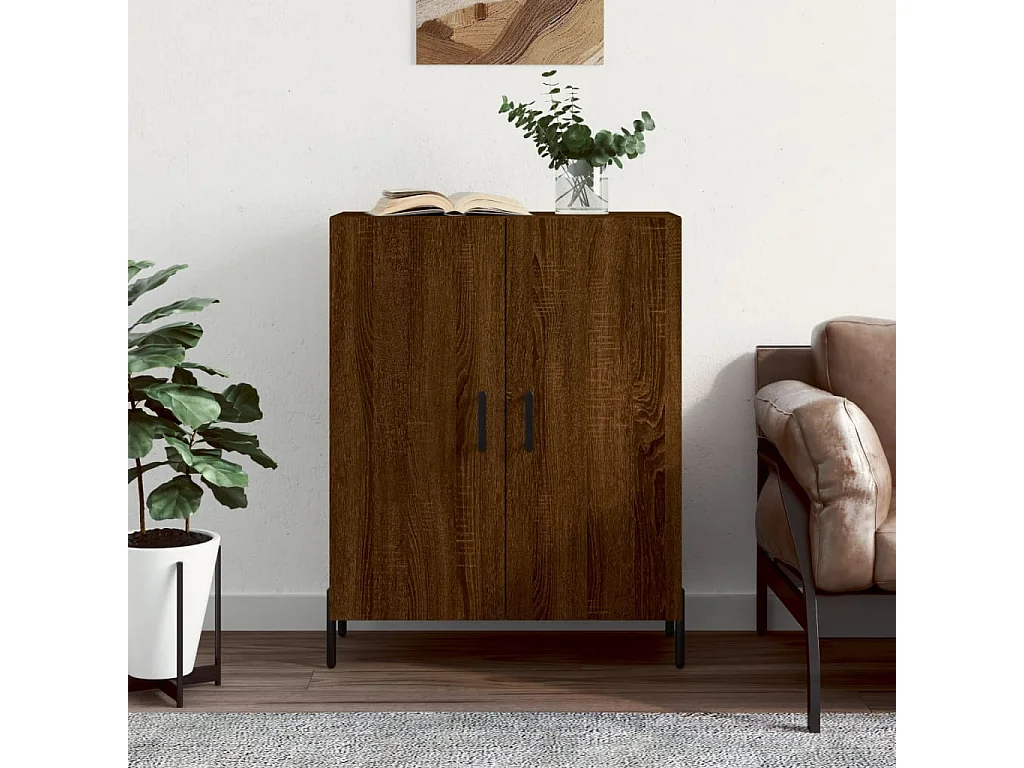 Aparador 69,5x34x90 cm derivados de madeira carvalho castanho