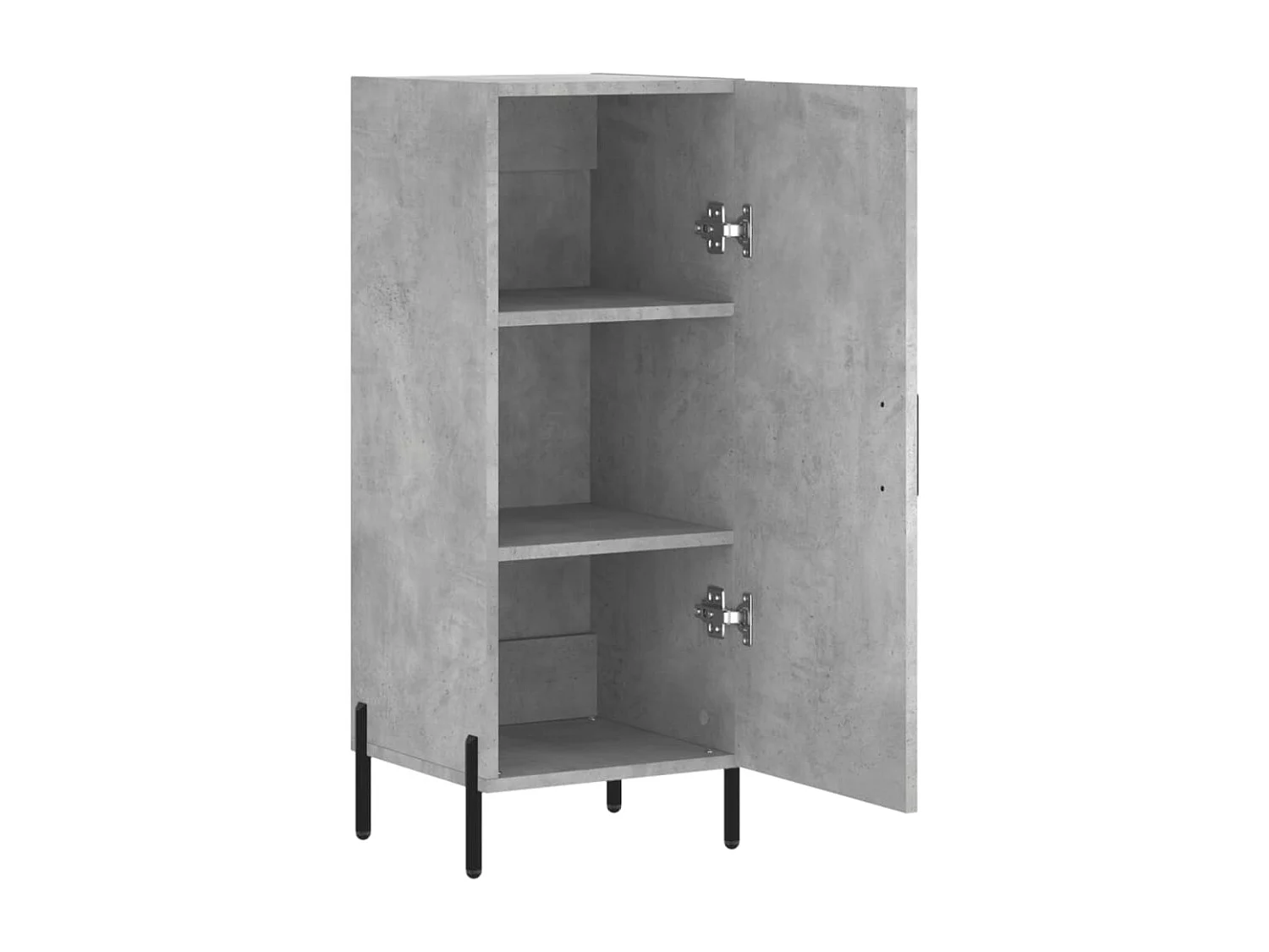 Buffet Gris béton 34,5x34x90 cm Bois d'ingénierie