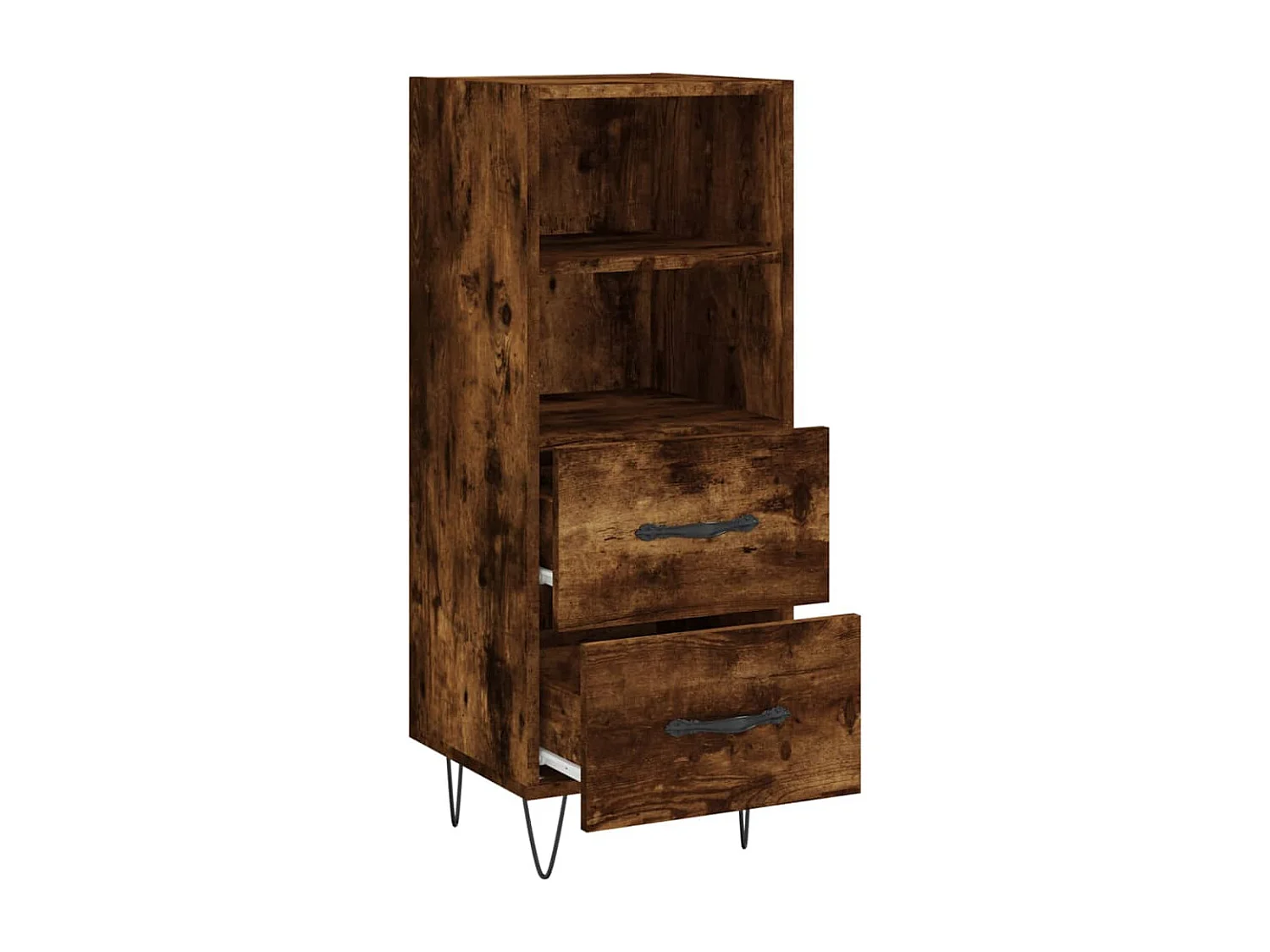 Dressoir 34,5x34x90 cm bewerkt hout gerookt eiken