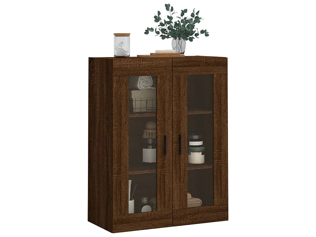 Mobile a Parete Rovere Marrone 69,5x34x90 cm