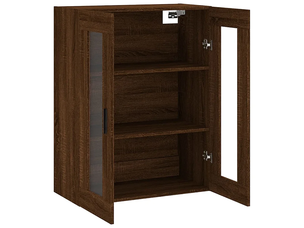 Mobile a Parete Rovere Marrone 69,5x34x90 cm