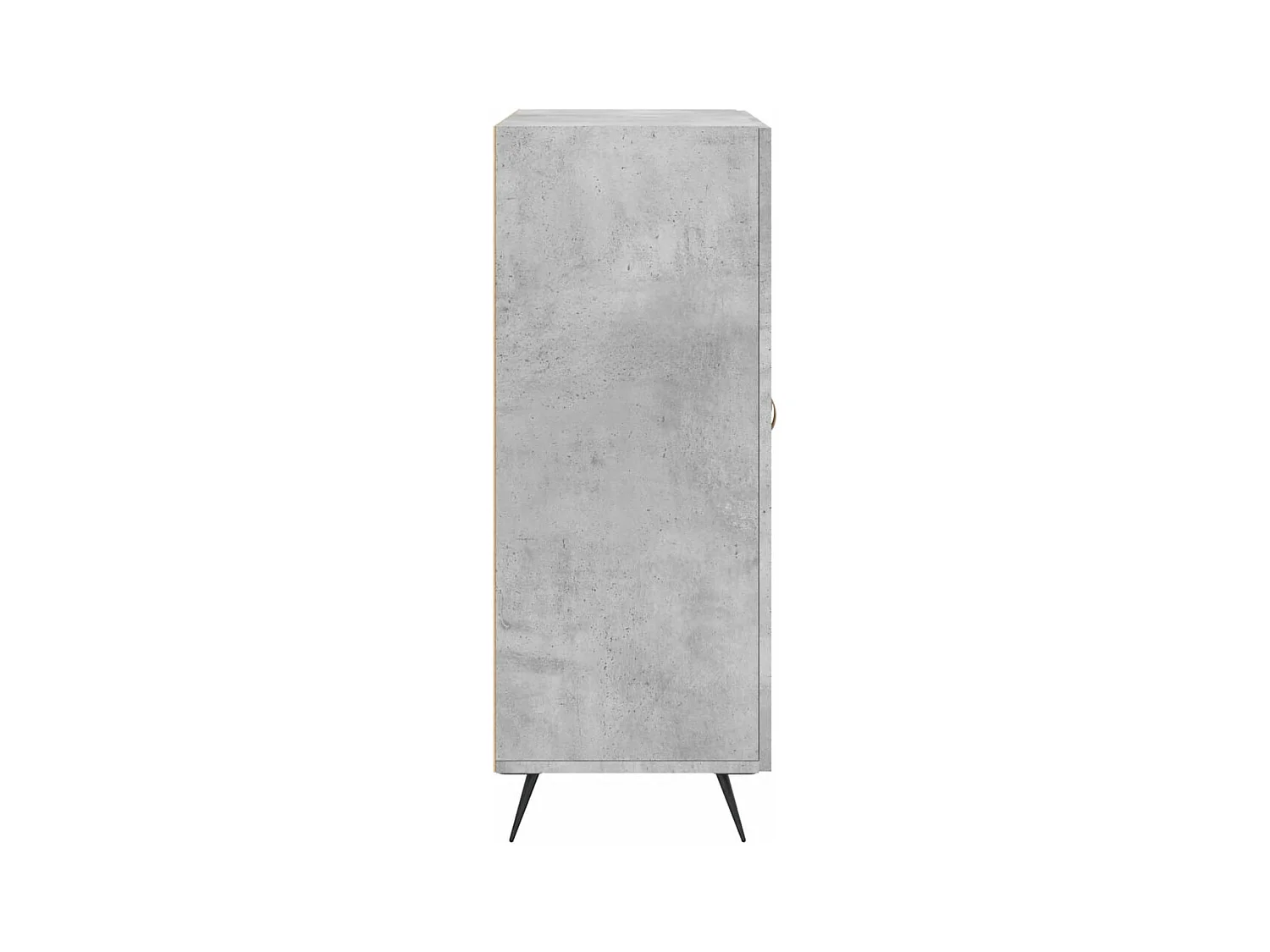 Dressoir 69,5x34x90 cm bewerkt hout betongrijs