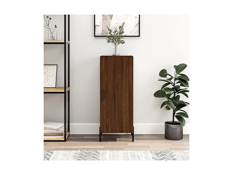 Aparador 34,5x34x90 cm derivados de madeira carvalho castanho