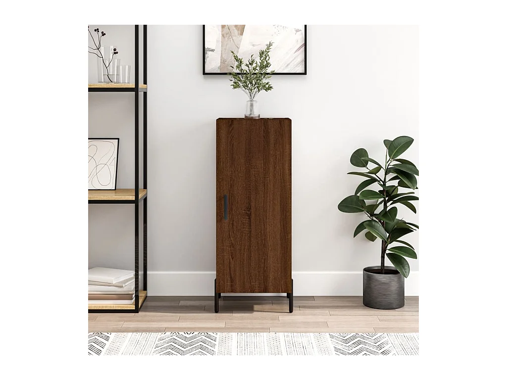 Buffet Chêne marron 34,5x34x90 cm Bois d'ingénierie