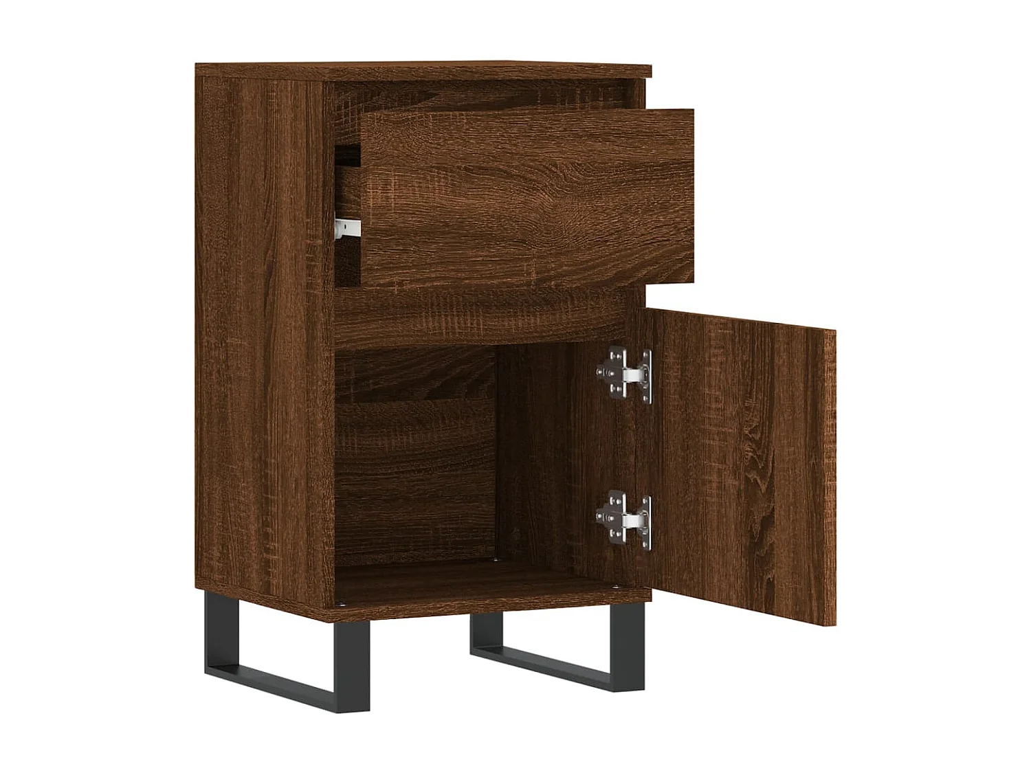 Sideboards 2 Stk. Braun Eichen-Optik 40x35x70 cm Holzwerkstoff