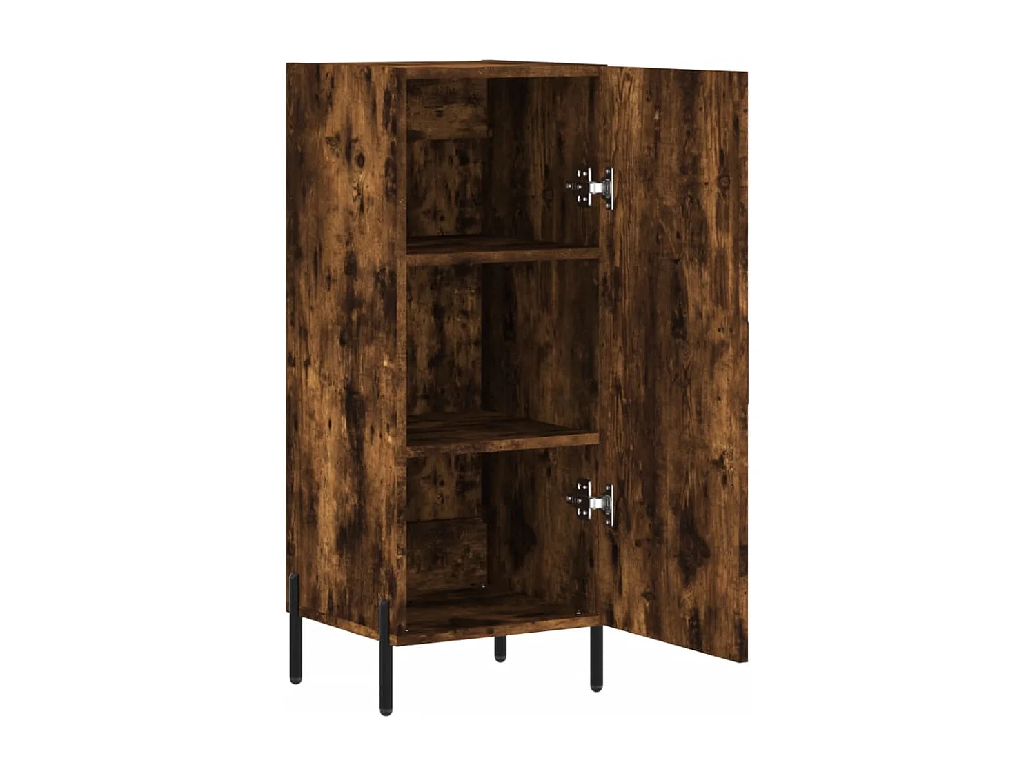 Aparador madera de ingeniería roble ahumado 34,5x34x90 cm