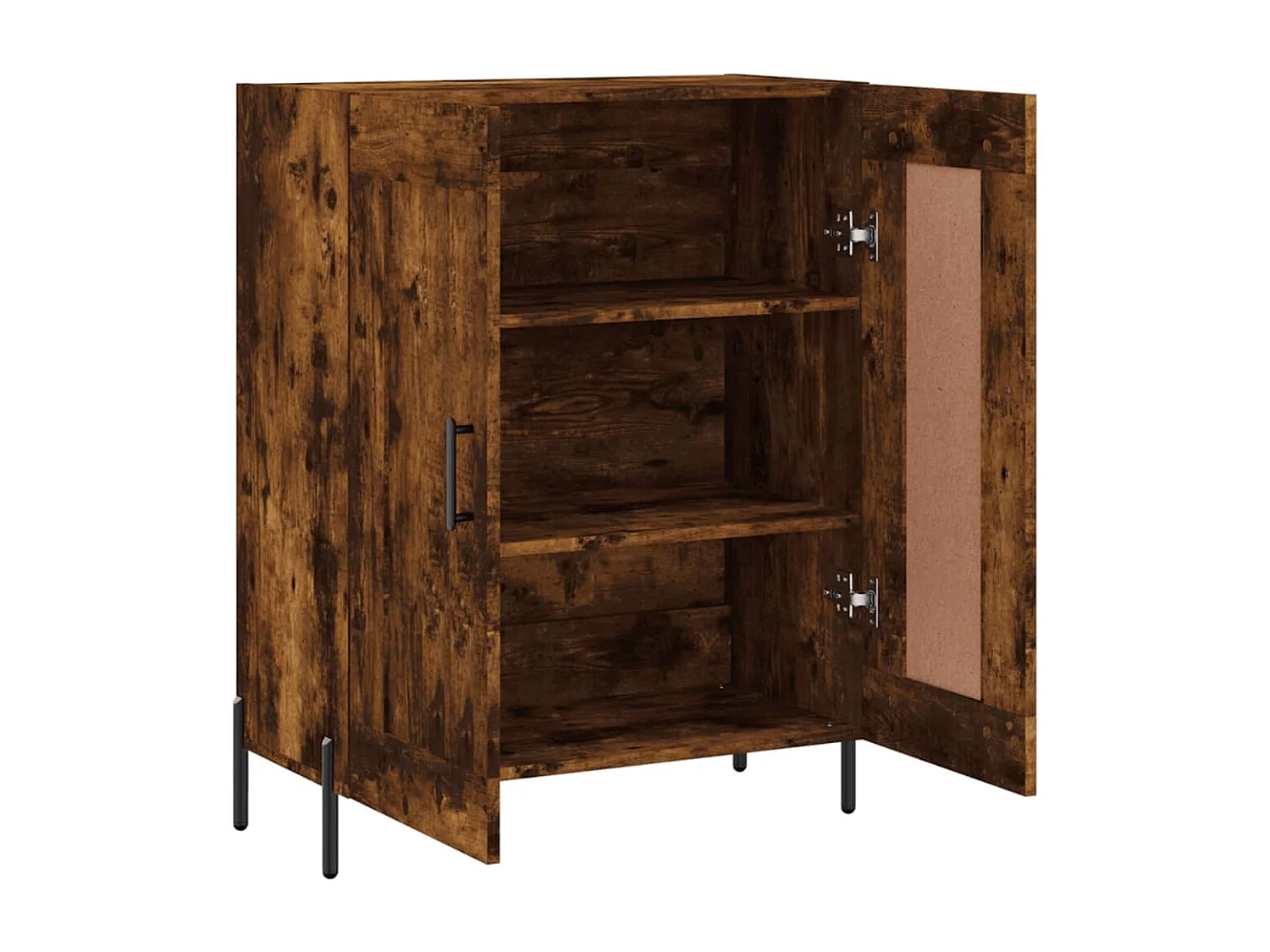 Dressoir 69,5x34x90 cm bewerkt hout gerookt eikenkleurig