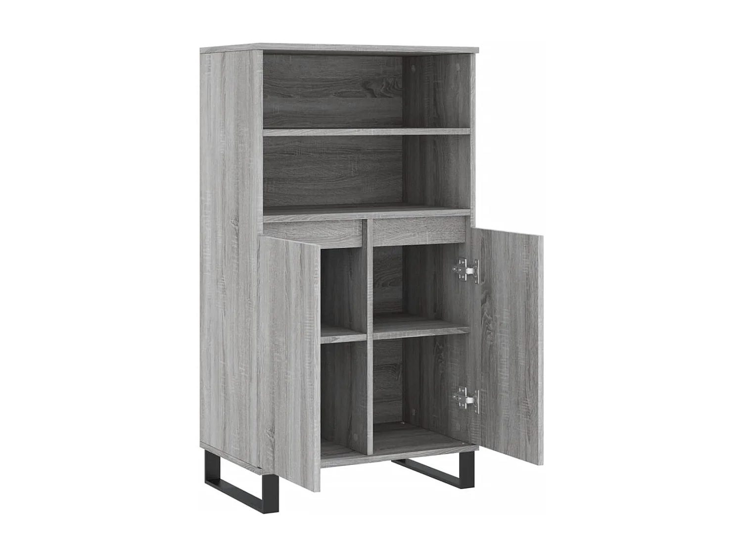 Buffet haut Sonoma gris 60x36x110 cm Bois d'ingénierie