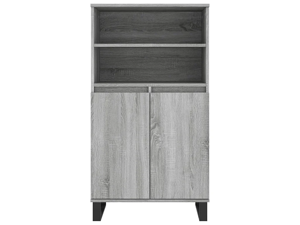 Highboard Grau Sonoma 60x36x110 cm Holzwerkstoff