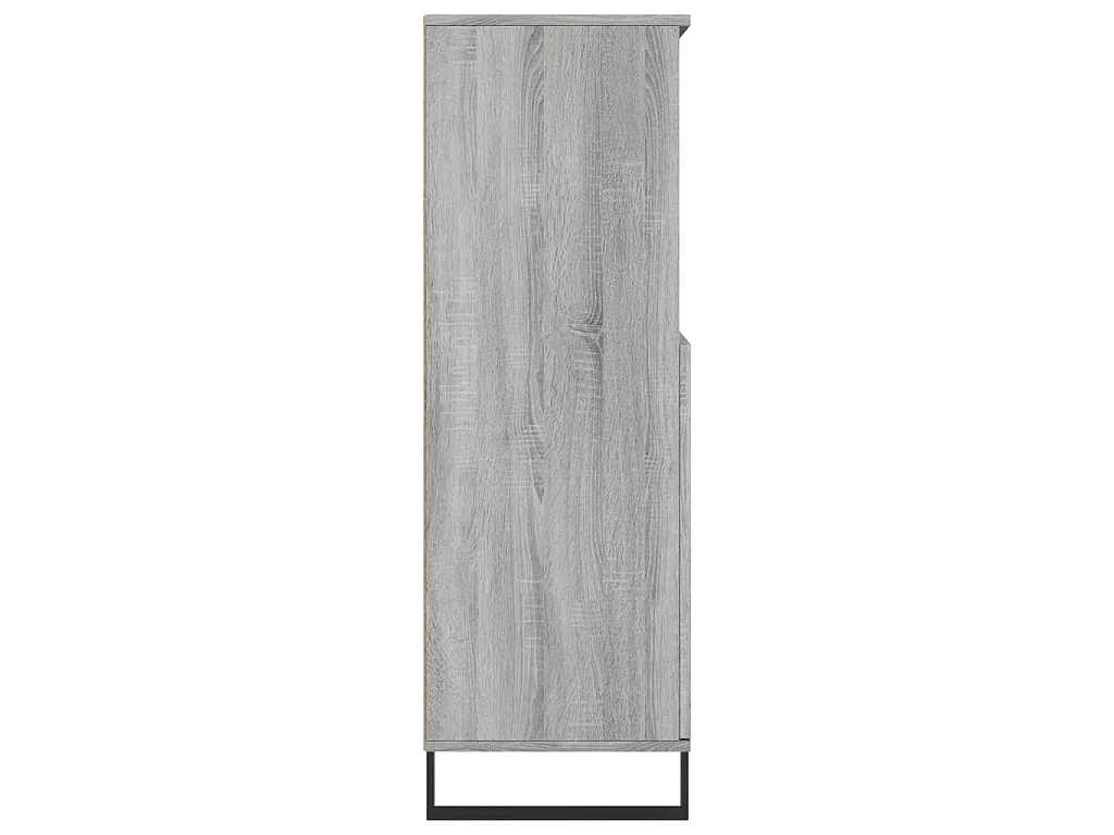 Highboard Grau Sonoma 60x36x110 cm Holzwerkstoff