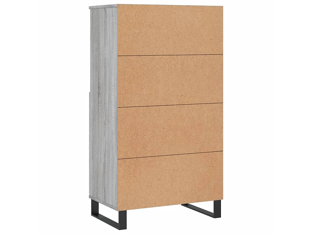 Highboard Grau Sonoma 60x36x110 cm Holzwerkstoff