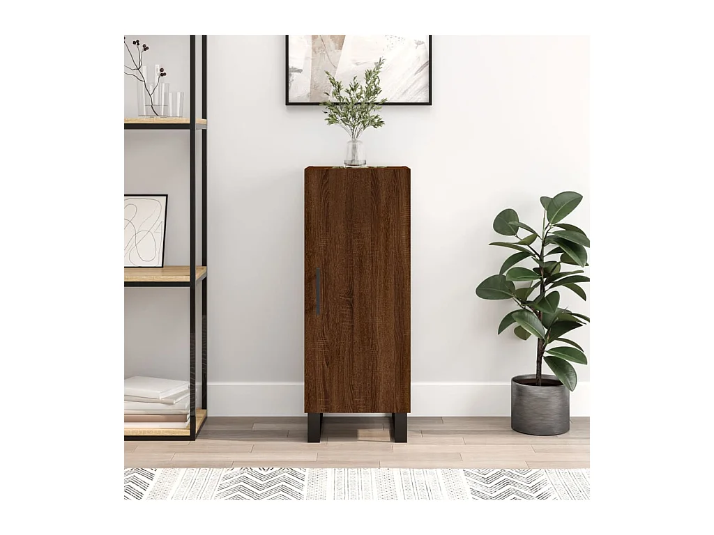 Buffet Chêne marron 34,5x34x90 cm Bois d'ingénierie