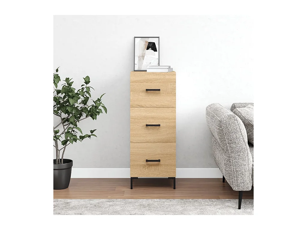 Buffet Chêne sonoma 34,5x34x90 cm Bois d'ingénierie