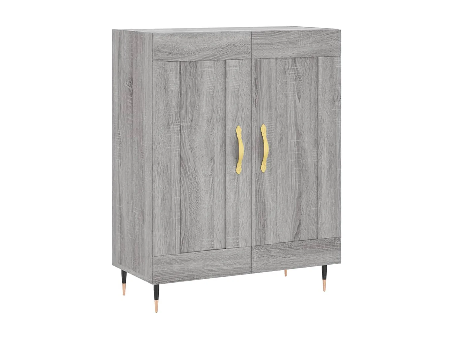 Dressoir 69,5x34x90 cm bewerkt hout grijs sonoma eikenkleurig