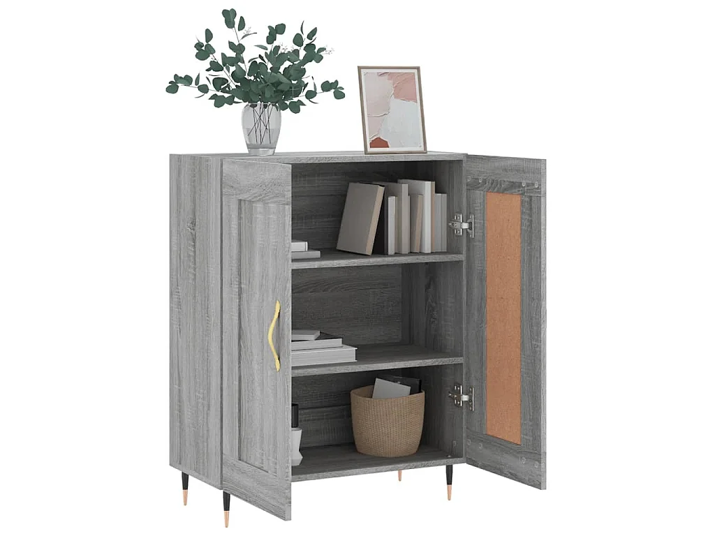 Buffet sonoma gris 69,5x34x90 cm bois d'ingénierie
