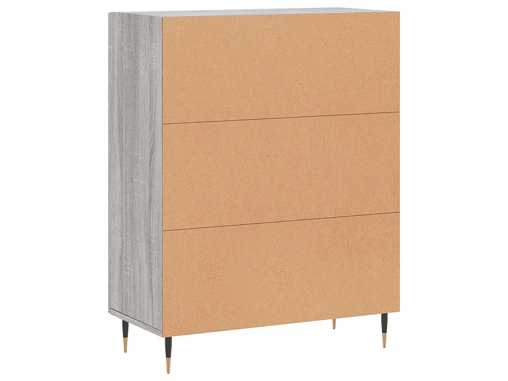 Buffet sonoma gris 69,5x34x90 cm bois d'ingénierie