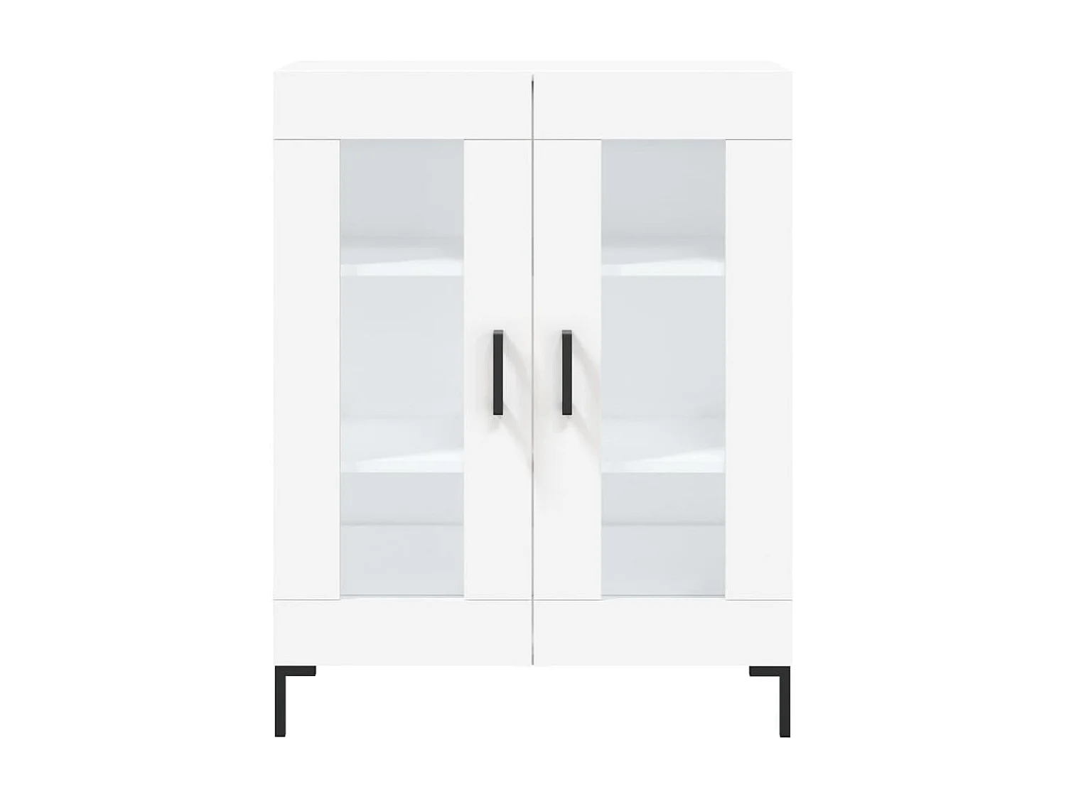 Buffet blanc 69,5x34x90 cm bois d'ingénierie