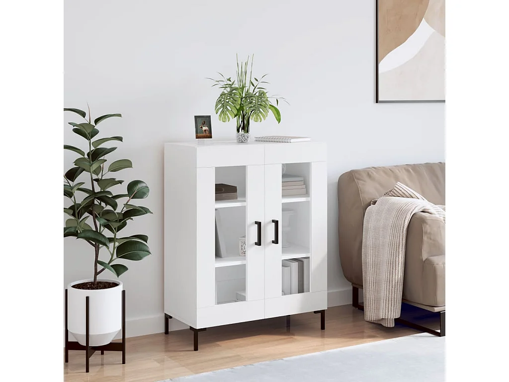 Sideboard Weiß 69,5x34x90 cm Holzwerkstoff