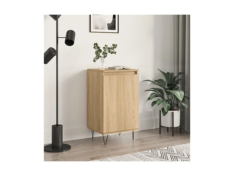 Dressoir 40x35x70 cm bewerkt hout sonoma eikenkleurig