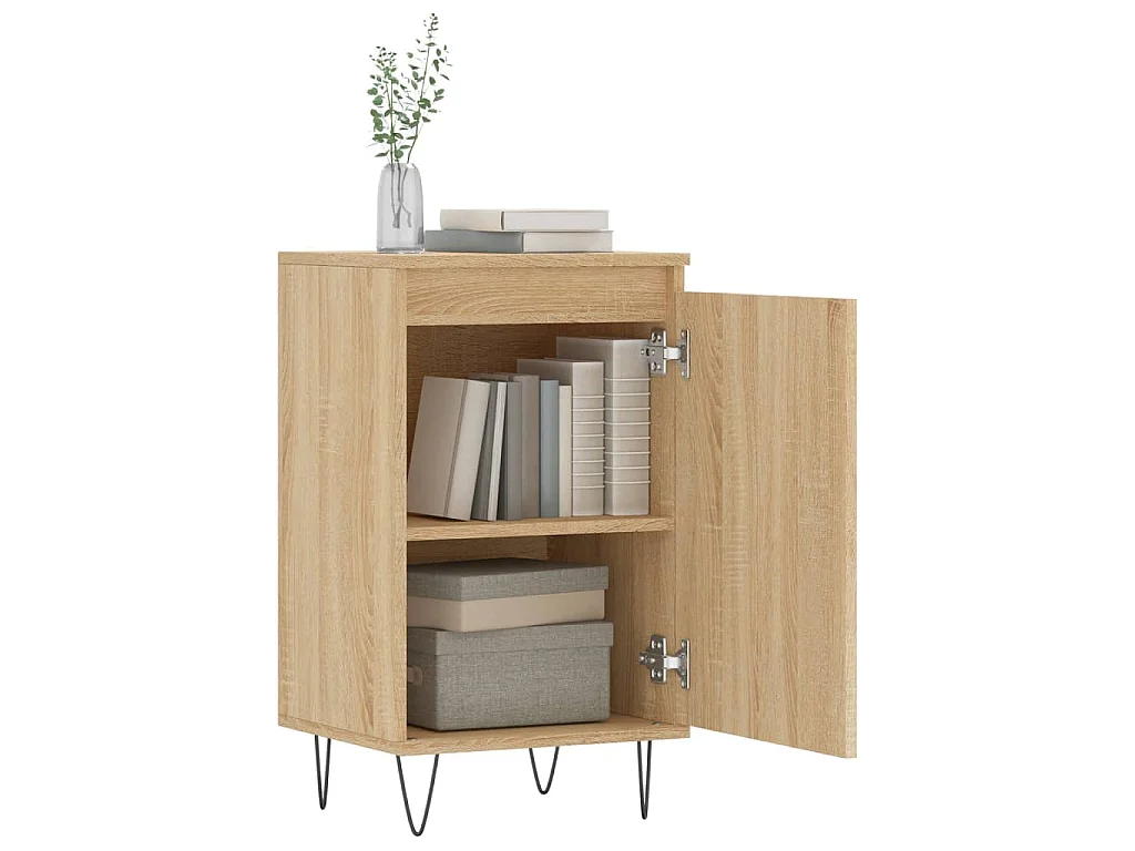 Buffet chêne sonoma 40x35x70 cm bois d'ingénierie