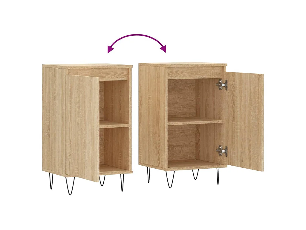 Buffet chêne sonoma 40x35x70 cm bois d'ingénierie
