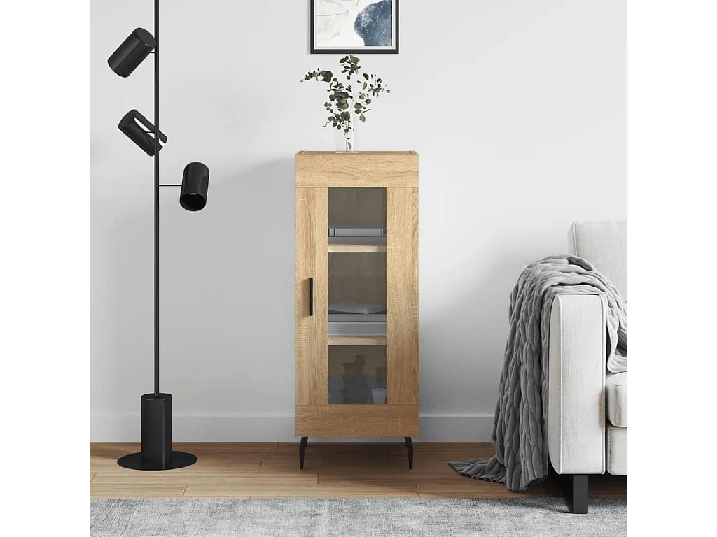 Buffet Chêne sonoma 34,5x34x90 cm Bois d'ingénierie