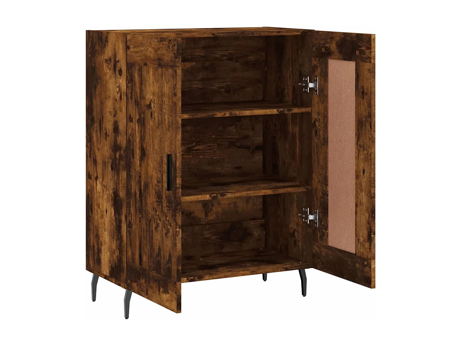Buffet chêne fumé 69,5x34x90 cm bois d'ingénierie