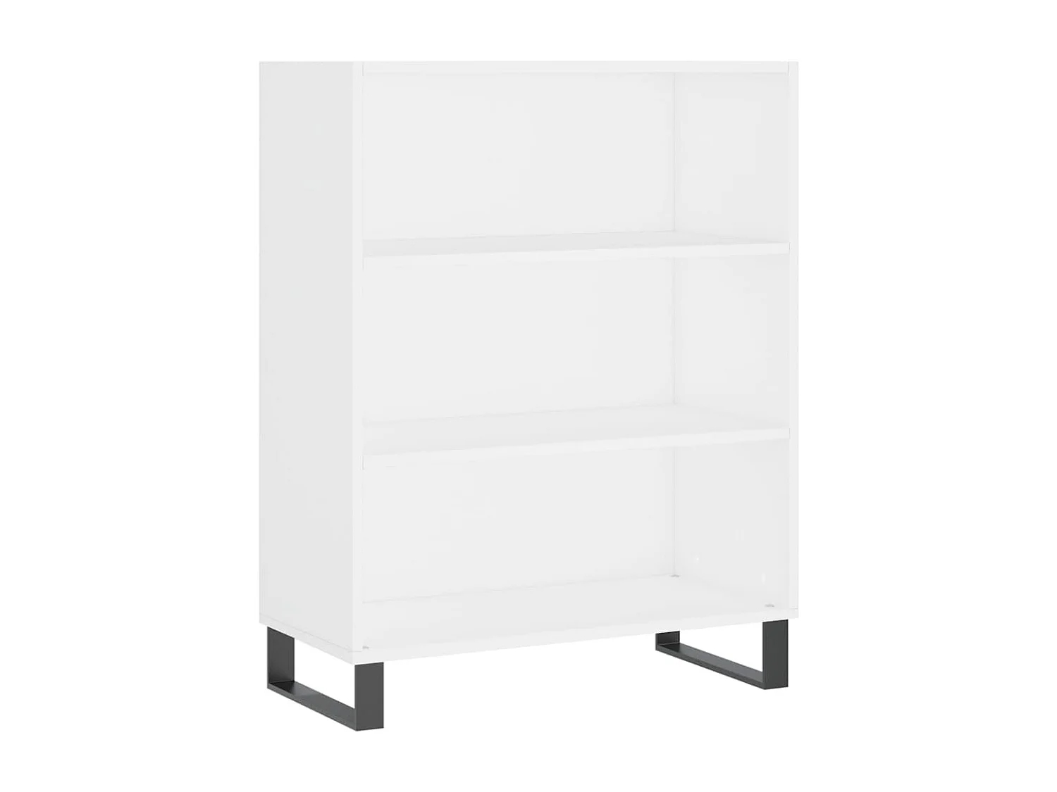 Buffet haut Blanc 69,5x34x180 cm Bois d'ingénierie