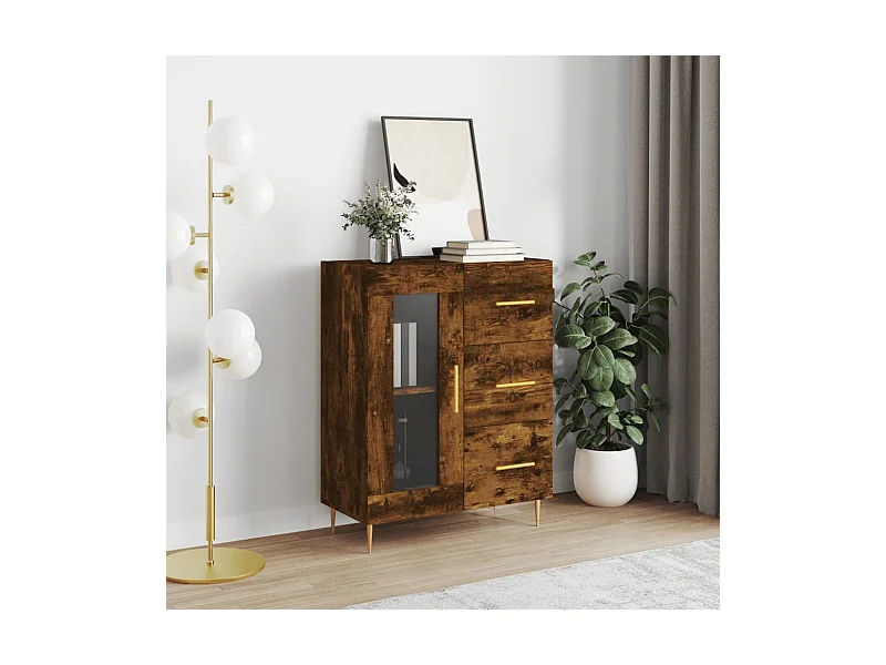 Sideboard Räuchereiche 69,5x34x90 cm Holzwerkstoff