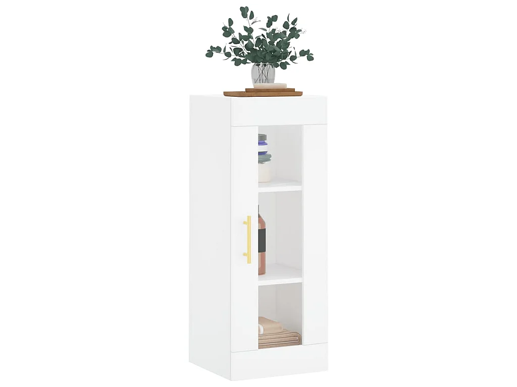 Mobile a Parete Bianco 34,5x34x90 cm