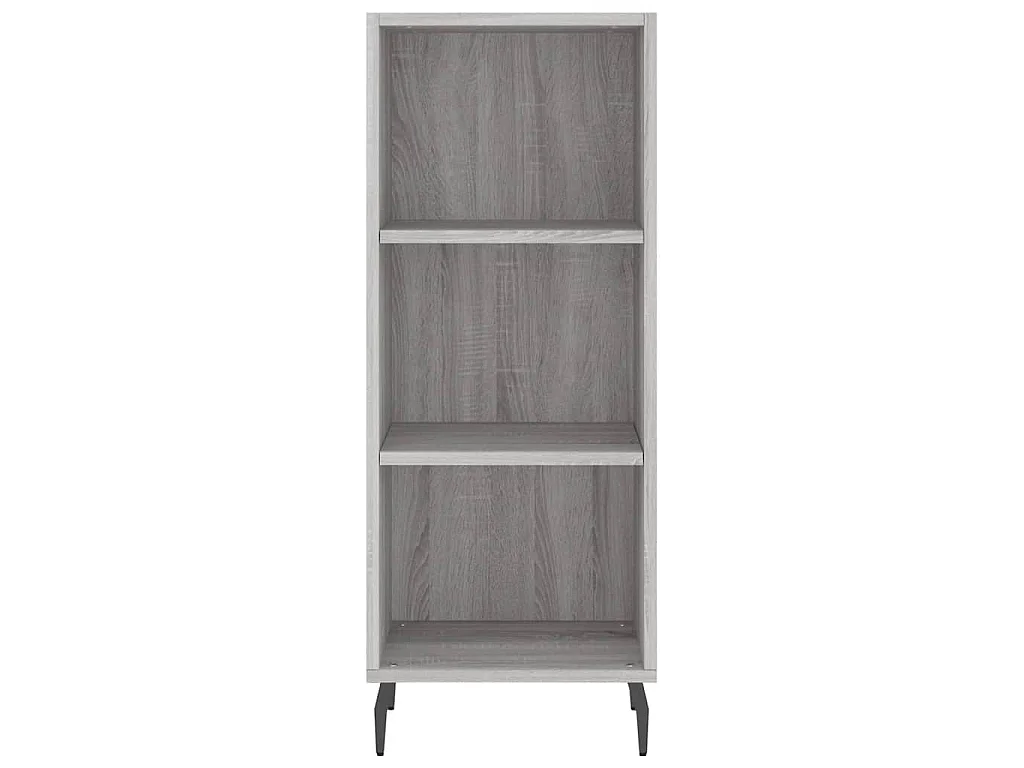 Highboard Grau Sonoma 34,5x34x180 cm Holzwerkstoff