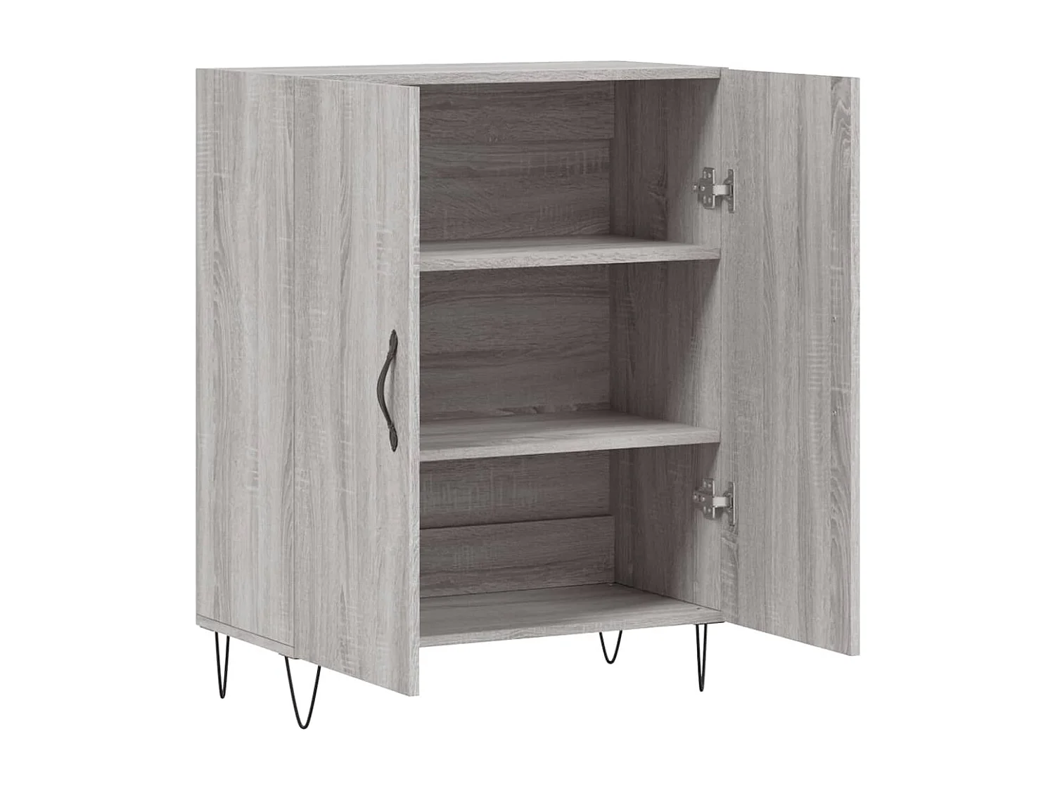 Aparador 69,5x34x90 cm derivados de madeira cinzento sonoma