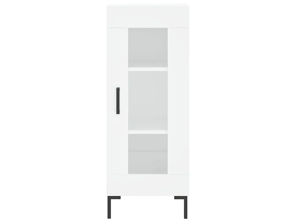 Credenza Bianca 34,5x34x180 cm in Legno Multistrato