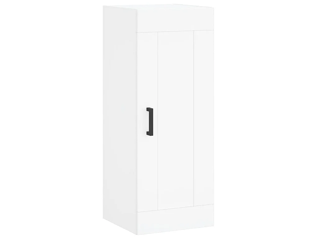 Credenza Bianca 34,5x34x180 cm in Legno Multistrato