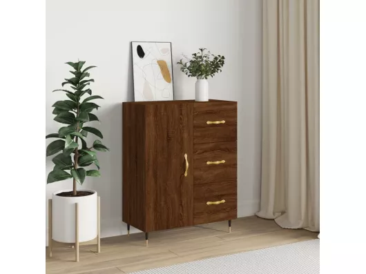 Kauf Unique Sideboard Braun Eichen-Optik 69,5x34x90 cm Holzwerkstoff