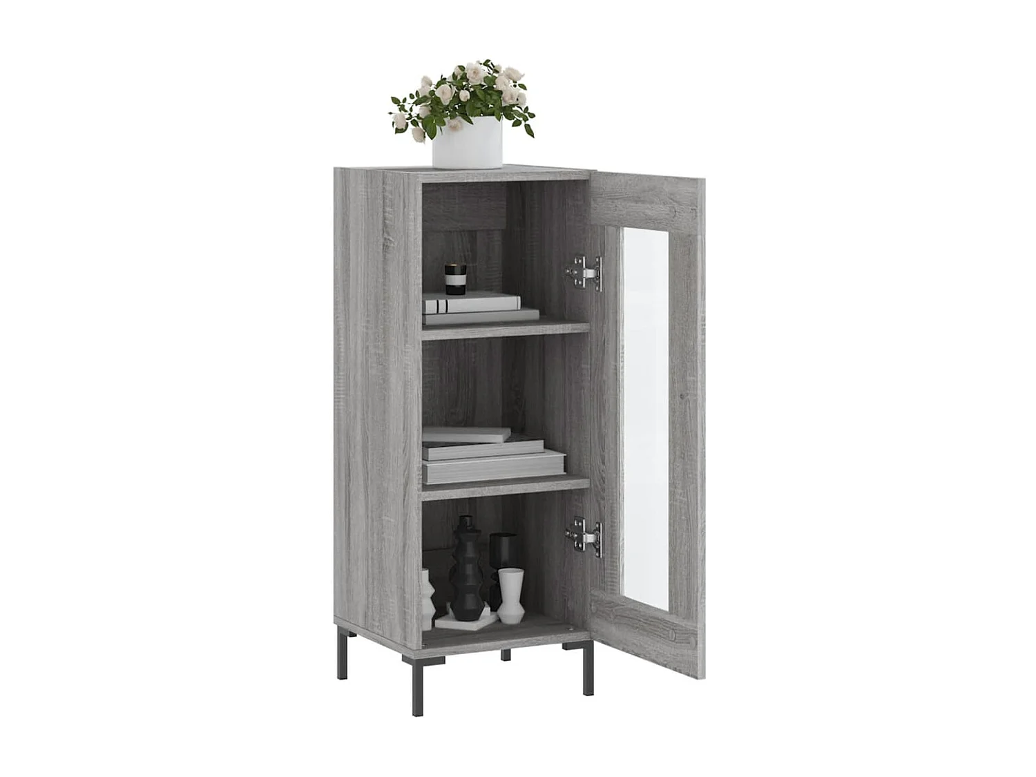 Sideboard Grau Sonoma 34,5x34x90 cm Holzwerkstoff