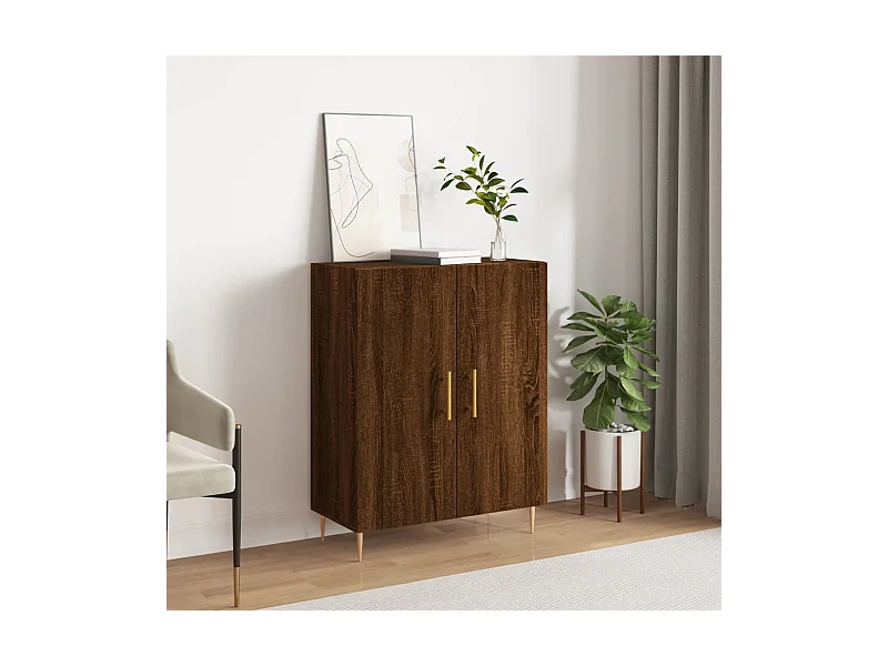 Aparador 69,5x34x90 cm derivados de madeira carvalho castanho