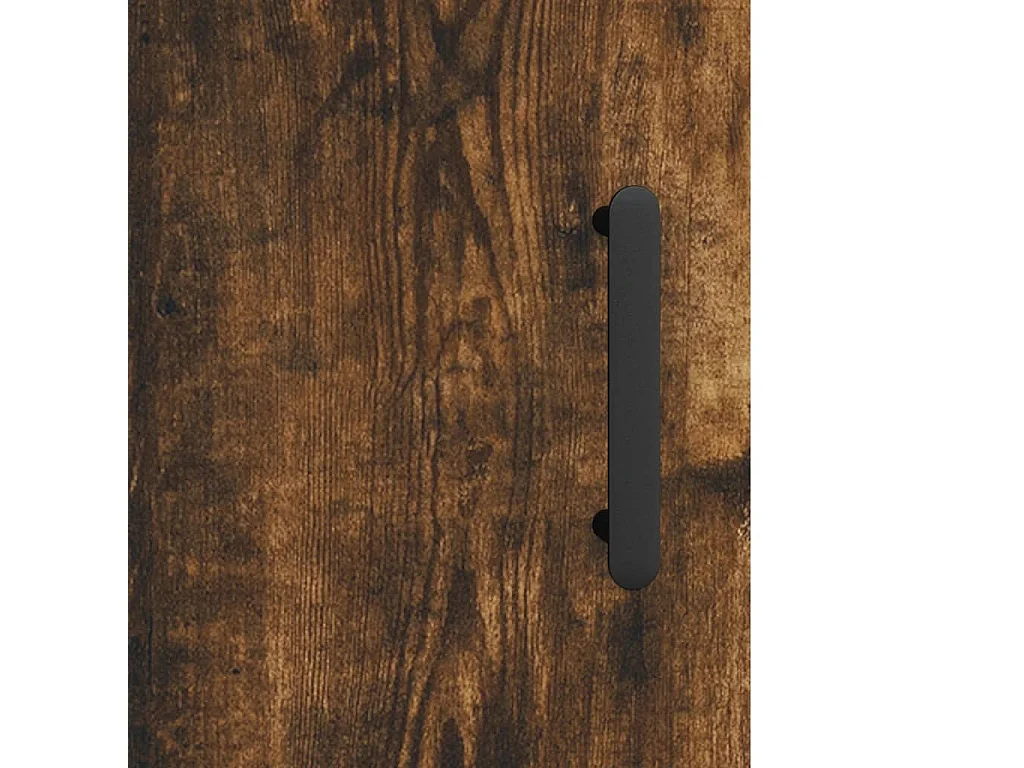 Hoge kast 34,5x34x180 cm bewerkt hout gerookt eikenkleurig