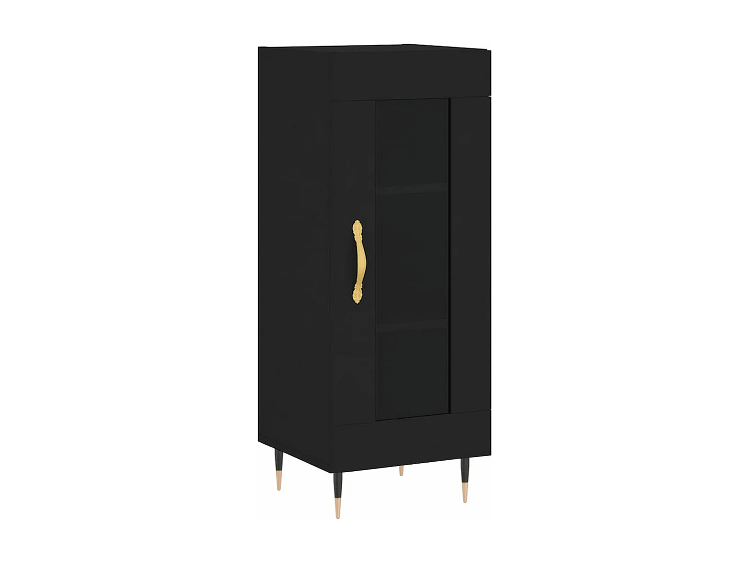 Buffet Noir 34,5x34x90 cm Bois d'ingénierie