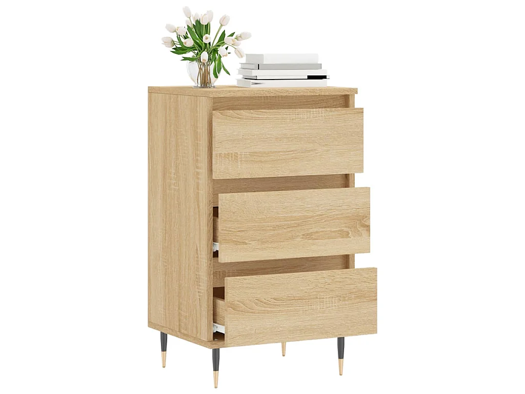 Buffet chêne sonoma 40x35x70 cm bois d'ingénierie
