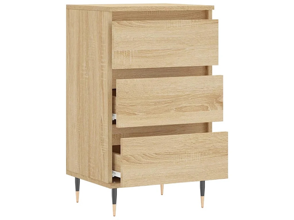 Buffet chêne sonoma 40x35x70 cm bois d'ingénierie