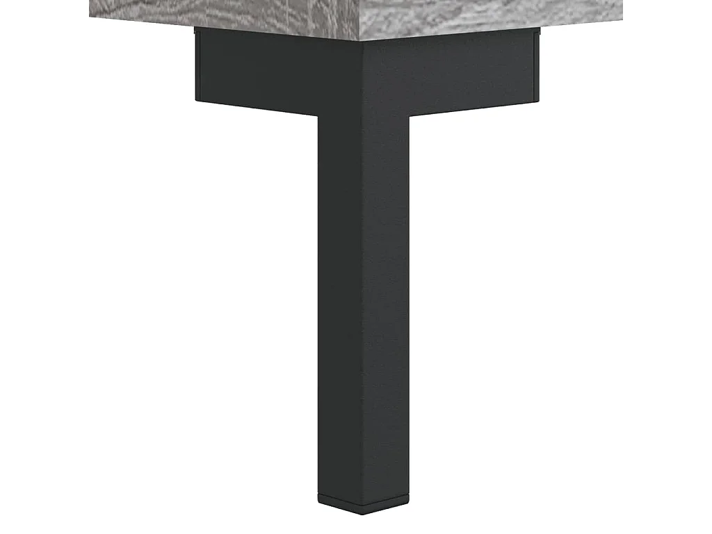 Hoge kast 34,5x34x180 cm bewerkt hout grijs sonoma eikenkleurig