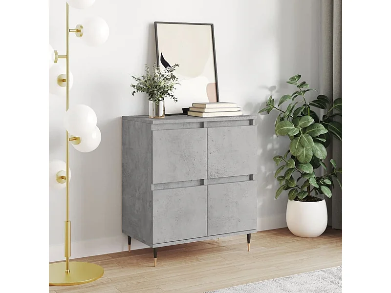 Sideboard Betongrau 60x35x70 cm Holzwerkstoff